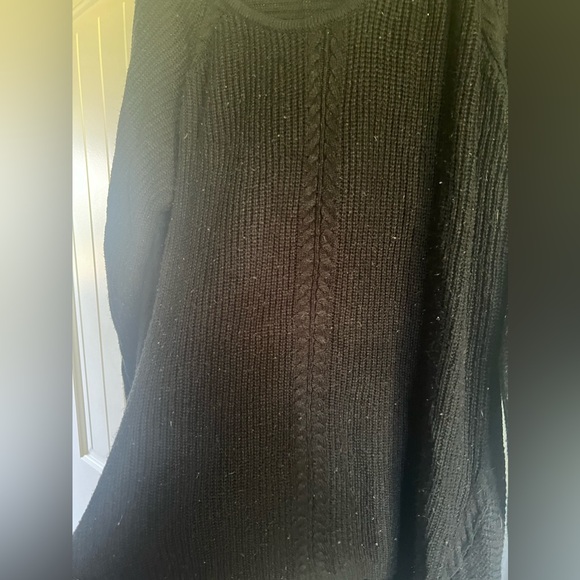 Scoop Neck Black Sweater - Picture 2 of 3